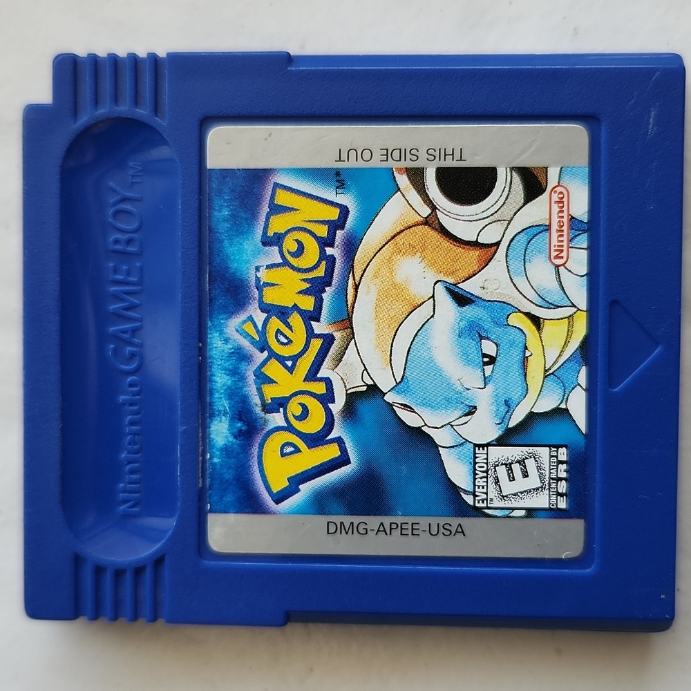 Pokémon gameboy blue game authentic